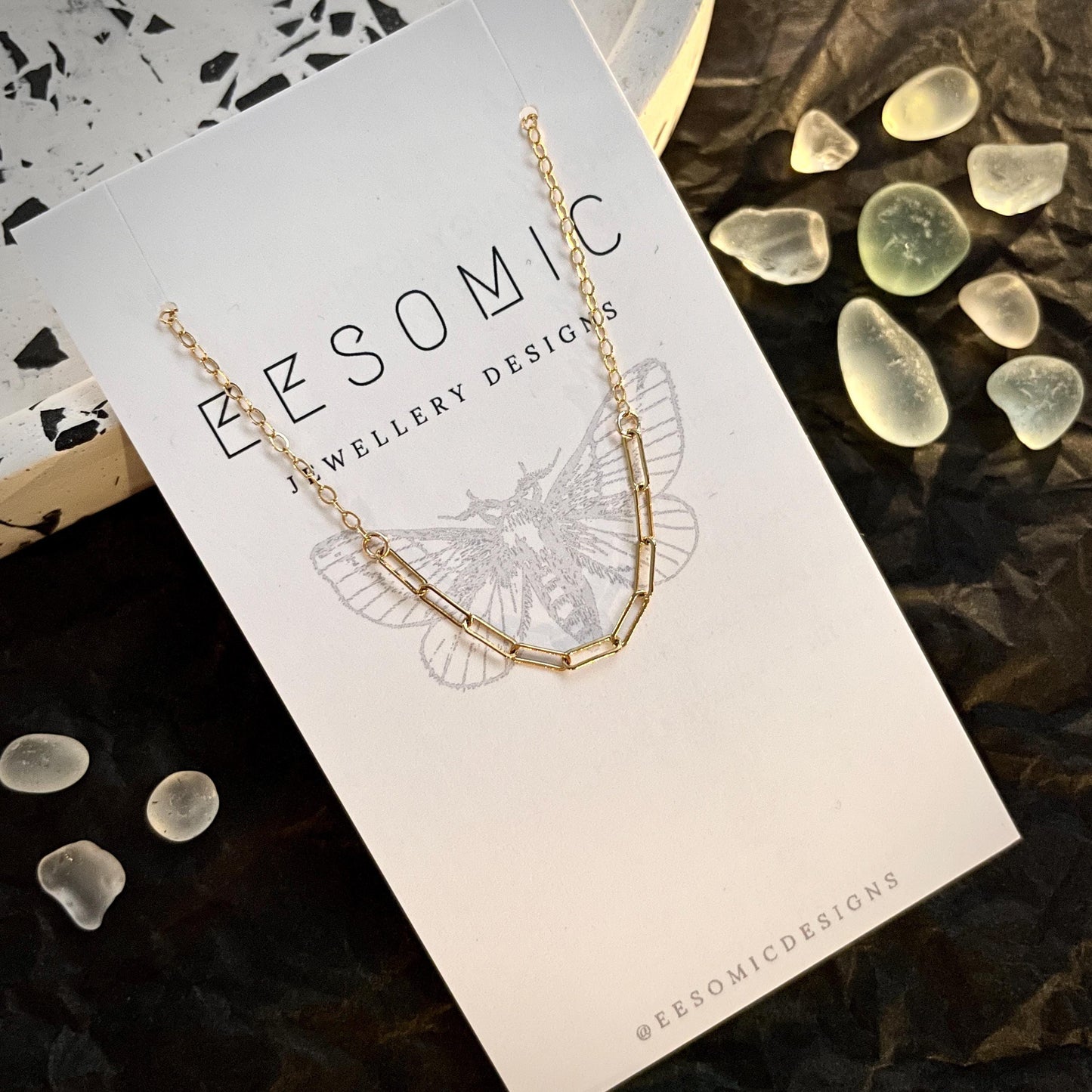 14k gold-filled mixed chain necklace