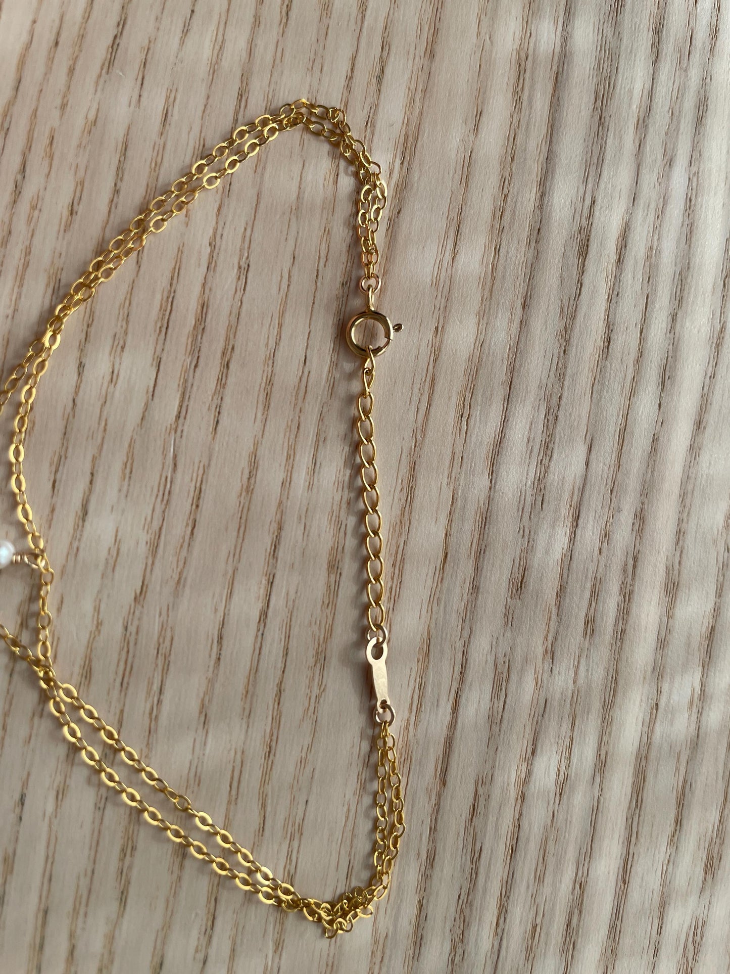 double-chain pearl bracelet